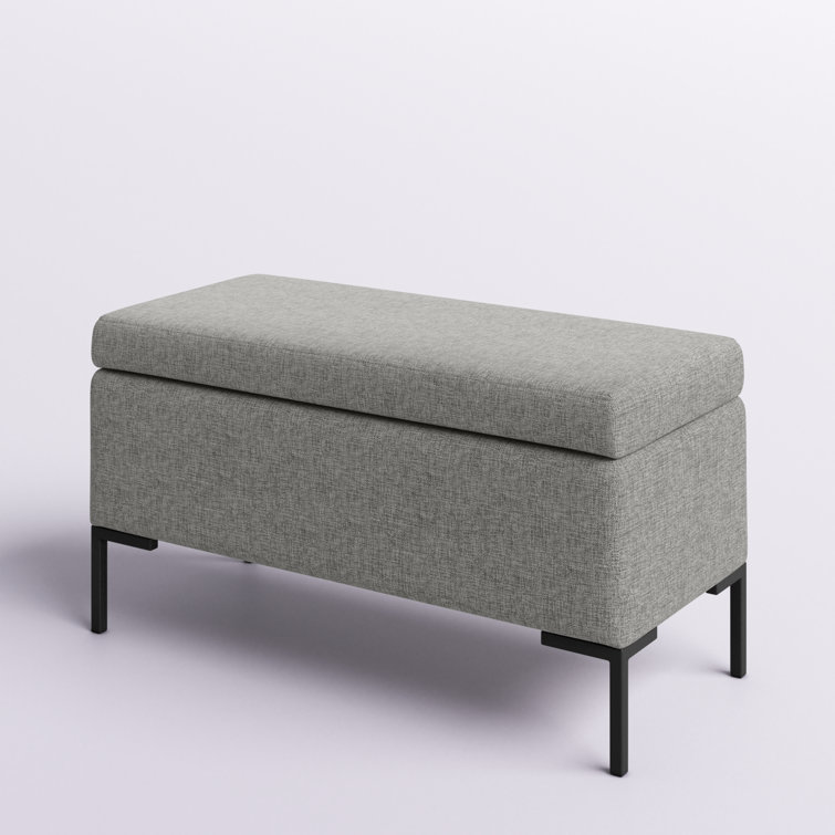 Gourley upholstered flip top deals storage bench